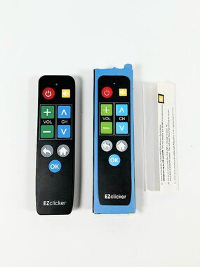 EZ Clicker Big Button Universal TV Remote, Seniors, Elderly EASY Use - EZclicker